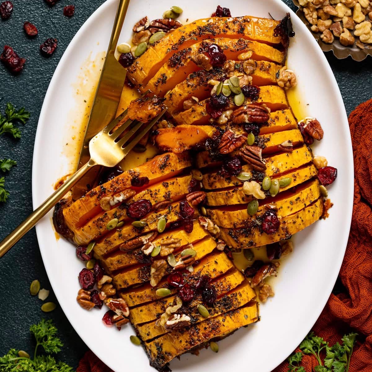 Maple Herb Butternut Squash
