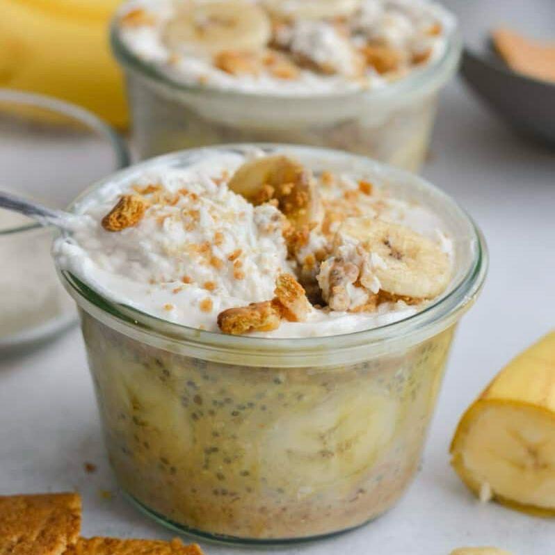Banana Graham Overnight Oats