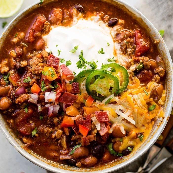 Turkey Chili with Cornbread