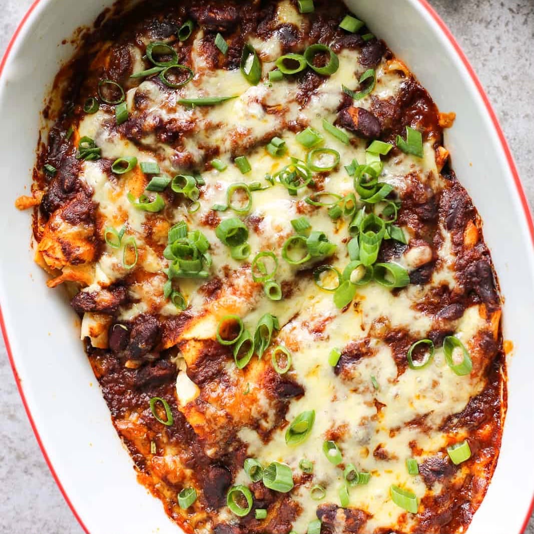 Chili Cheese Chicken Enchiladas