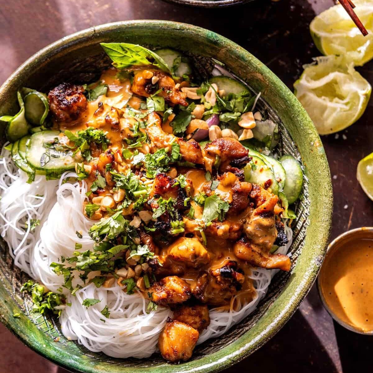 Thai Peanut Chicken Noodle Bowl