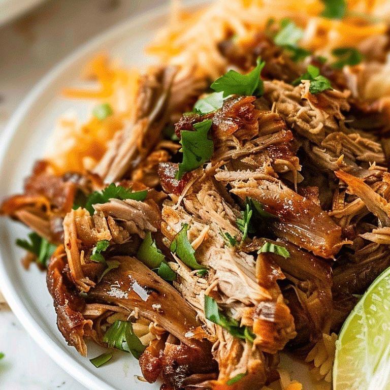 Slowcooker Carnitas with Spanish Vegetable Rice