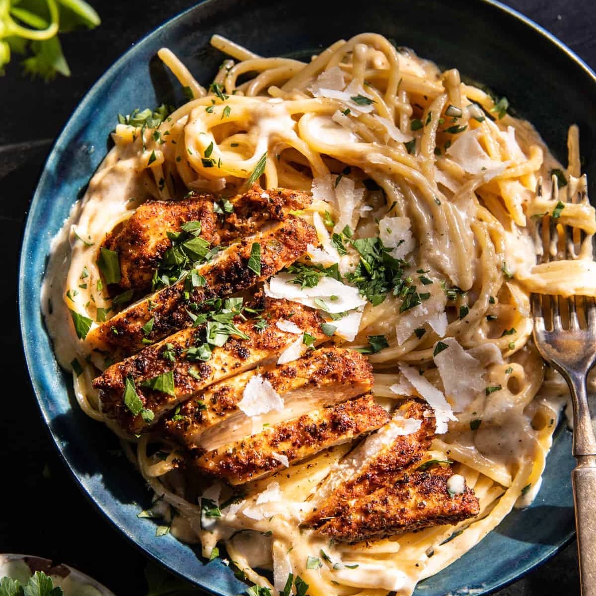 Lemon Pepper Cajun Chicken Fettuccine Alfredo