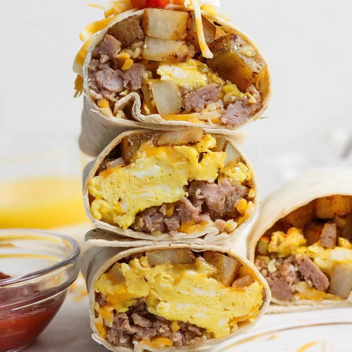 Sausage Egg Cheese Hashbrown Burrito