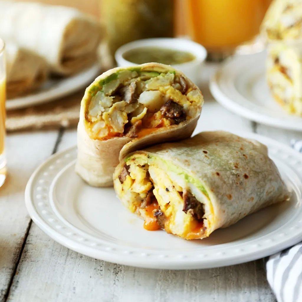 Steak & Avocado Burrito with Pico de Gallo