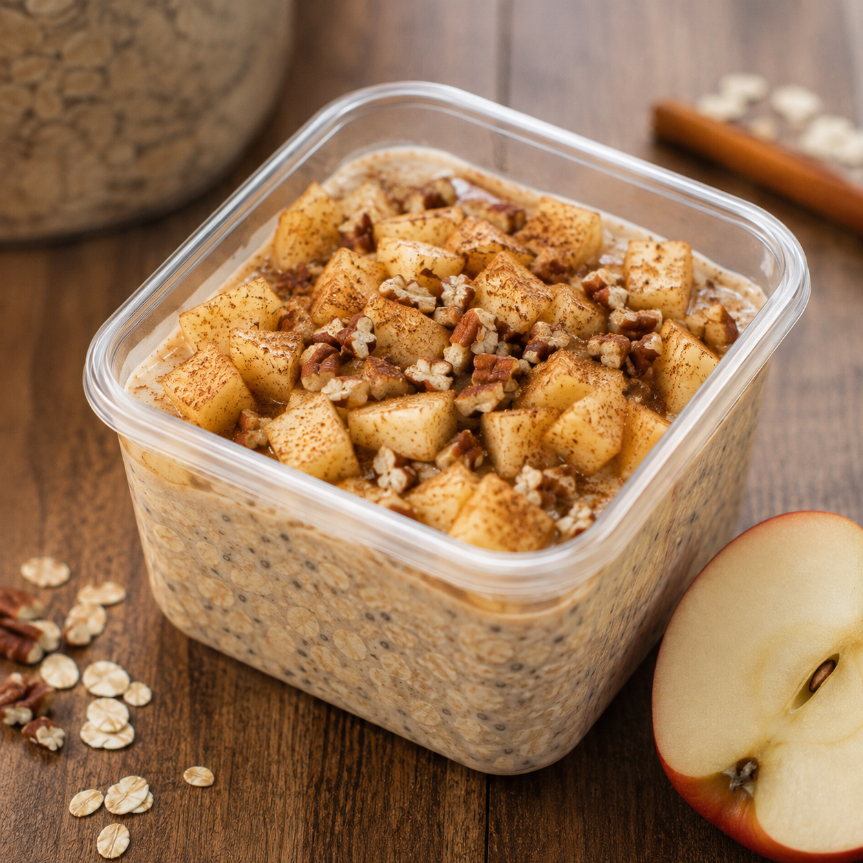 Apple Cinnamon Overnight Oats
