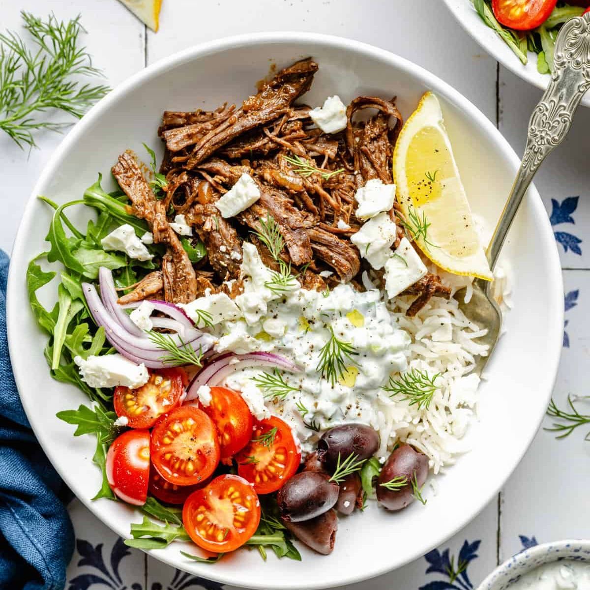 Greek Flank Steak Bowl