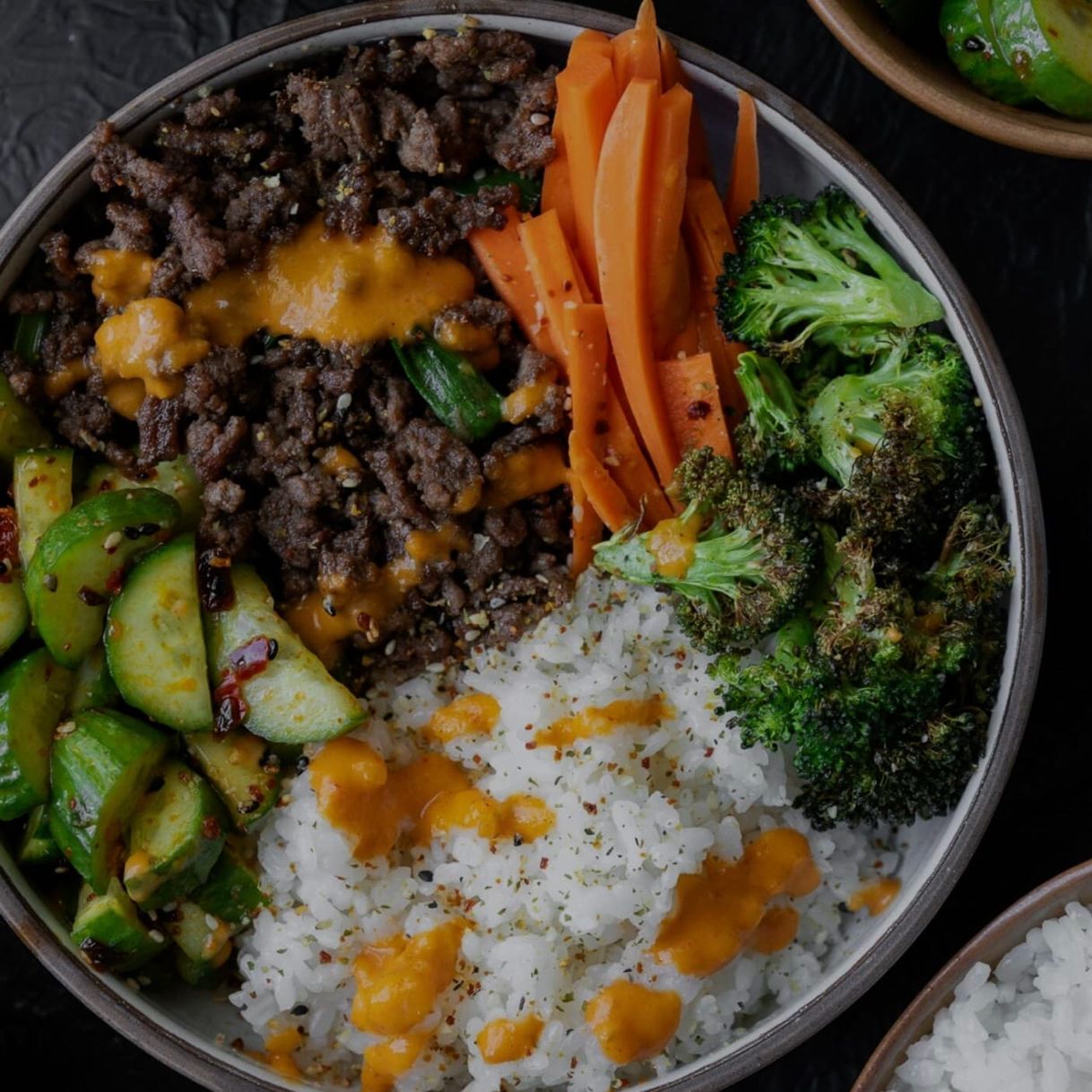 Beef Bulgogi Bowls Kimchi Sauce
