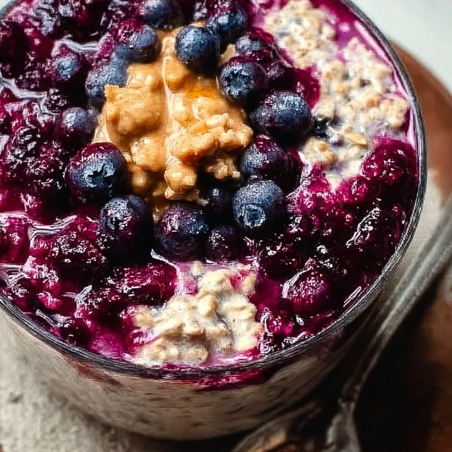 Blueberry Pie Overnight Oats