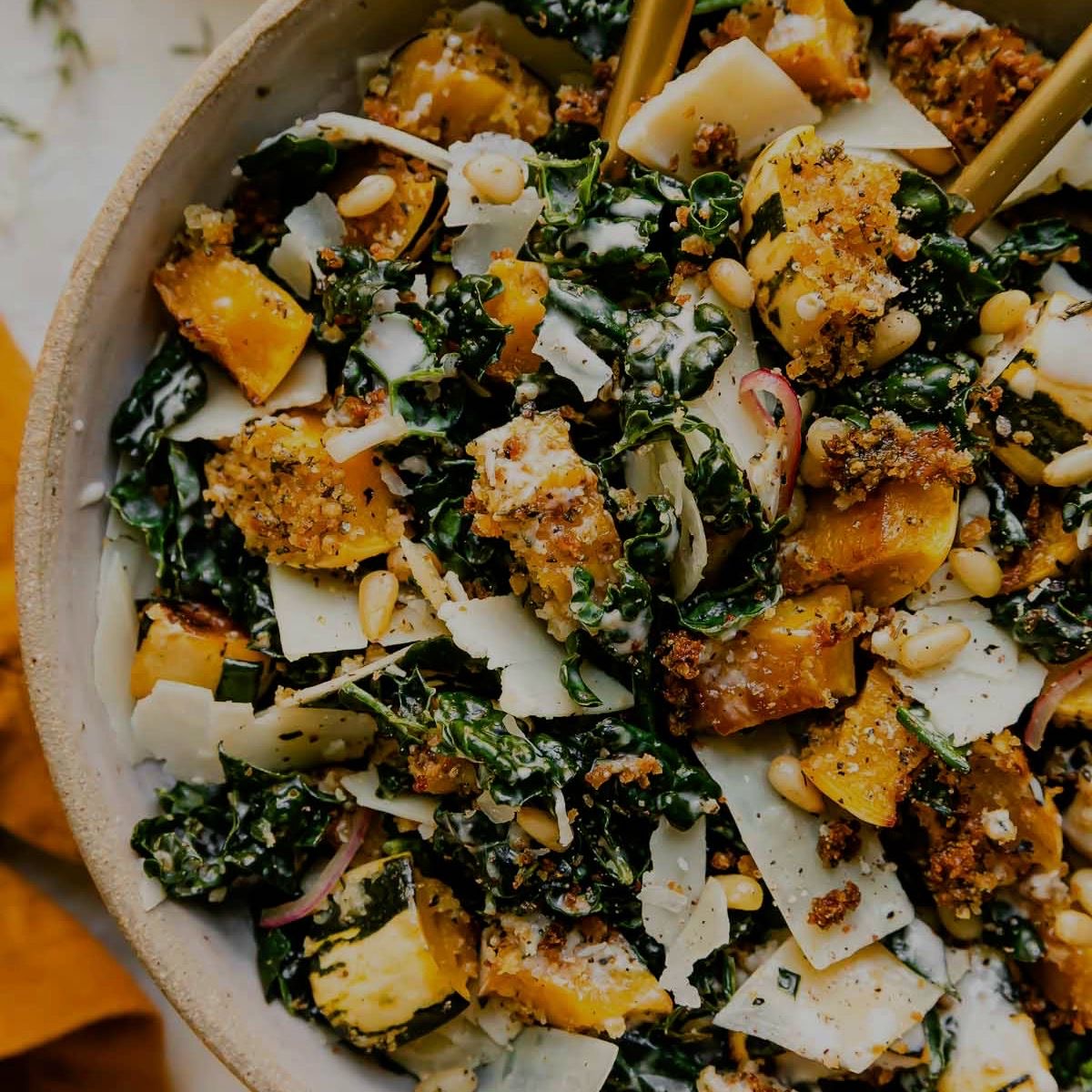 Autumn Caesar Salad with Roasted Deliccata Squash Croutons (Delivered: December 4)