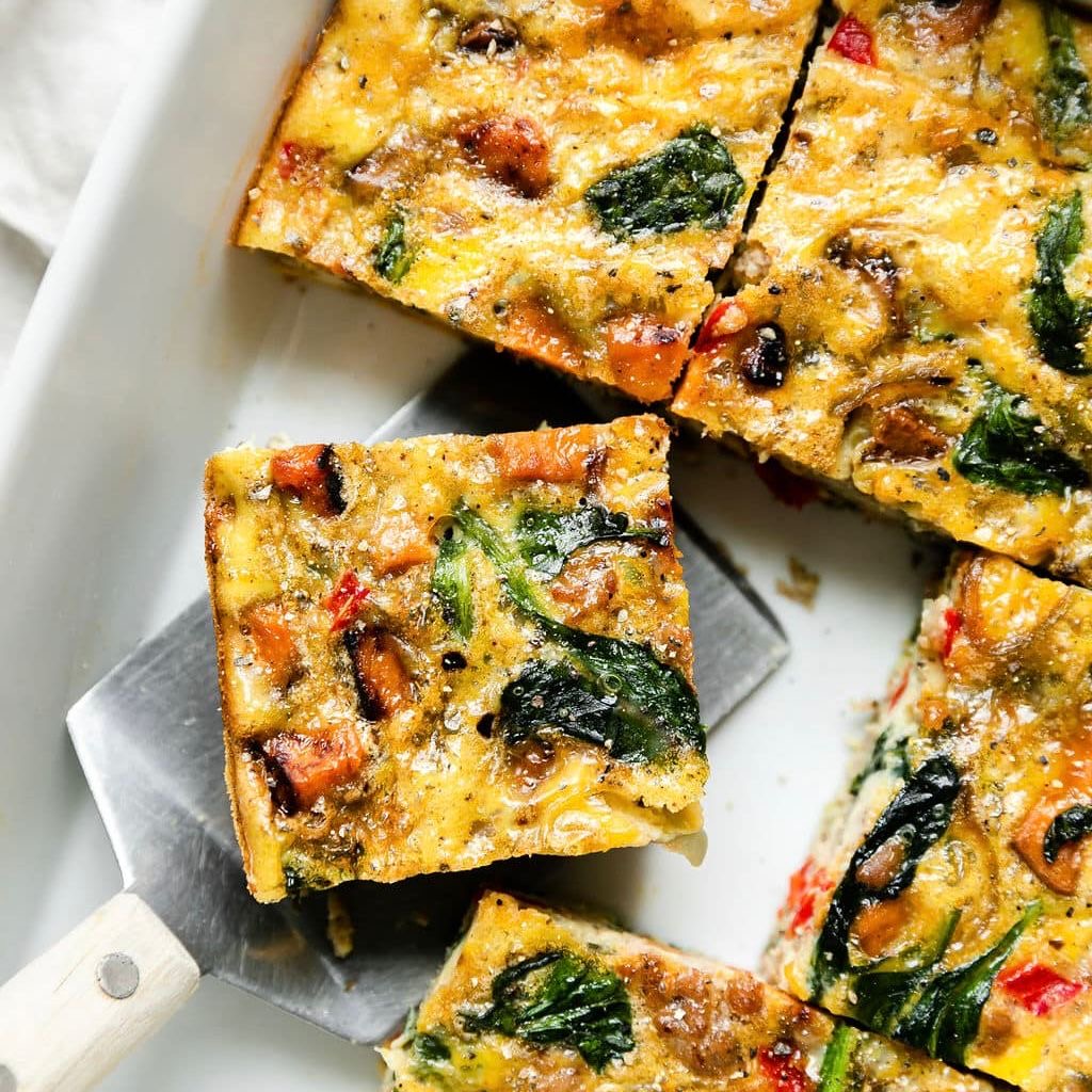 Sweet Potato Egg Casserole with Cantaloupe (Delivered: October 16)