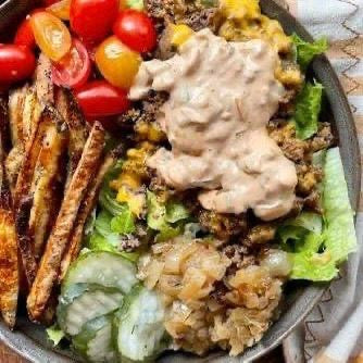 Animal Style Burger Bowl