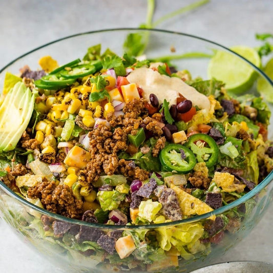 Chopped Tex Mex Beef Taco Salad