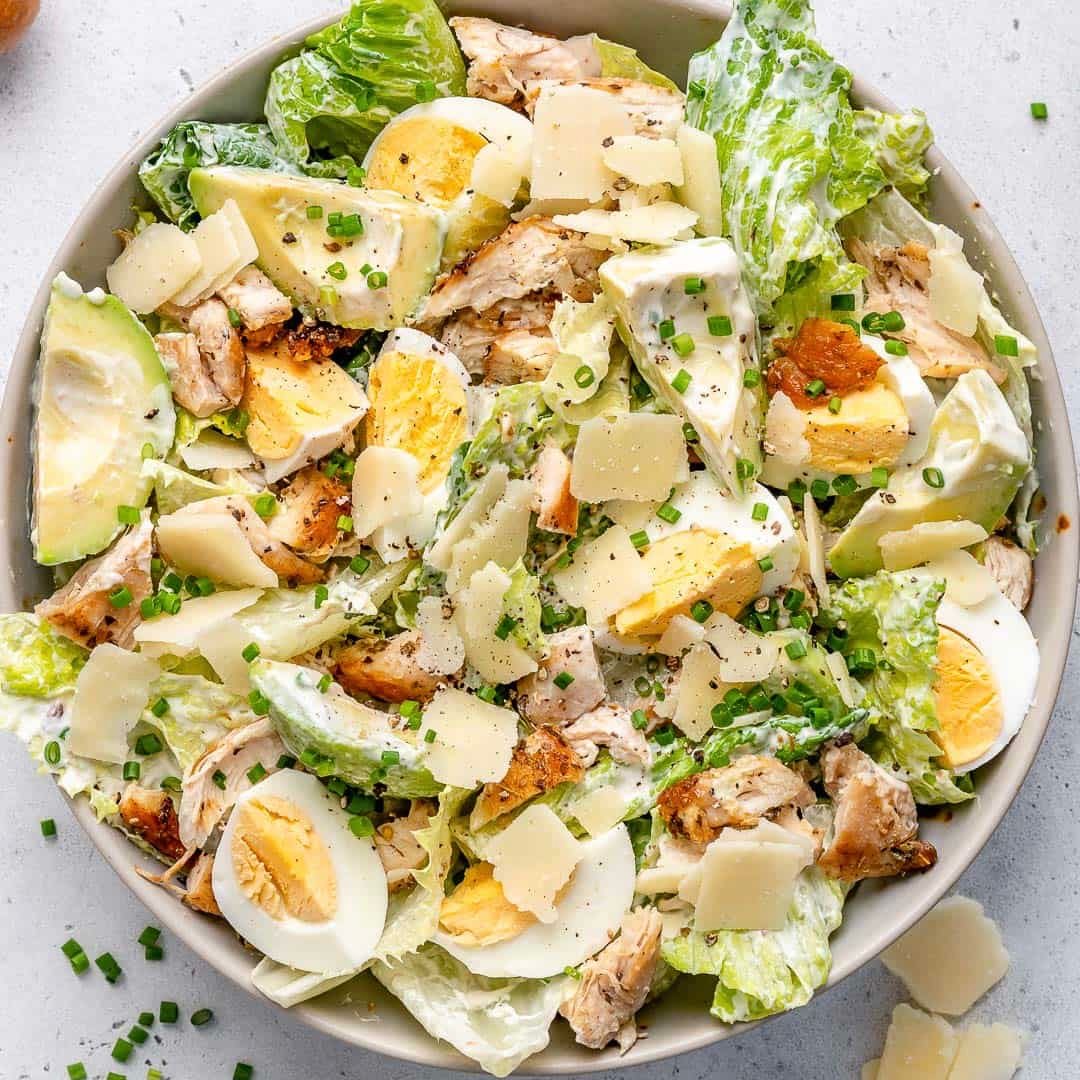 Low Carb Chicken Caesar Salad | 3/19