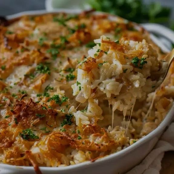 French Onion Chicken Rice Casserole (Delivered: August 31)
