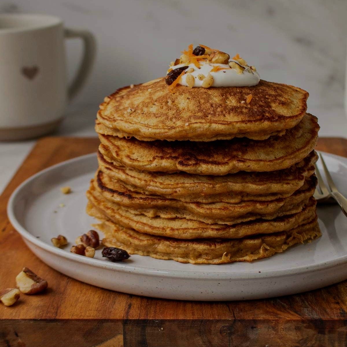 Carrot Cake Pancakes with Spiced Cream Cheese (Delivered: January 1)