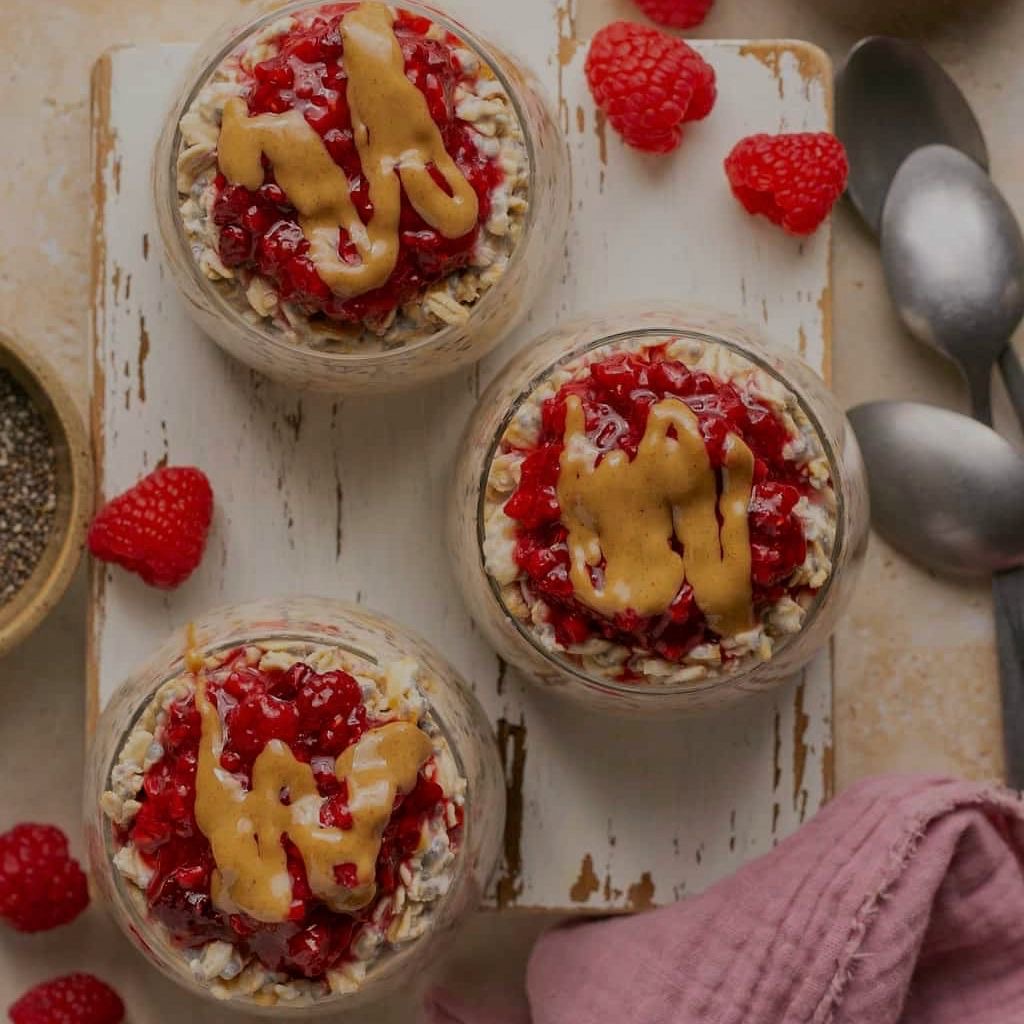Peanut Butter and Jelly Overnight Oats (3pack)
