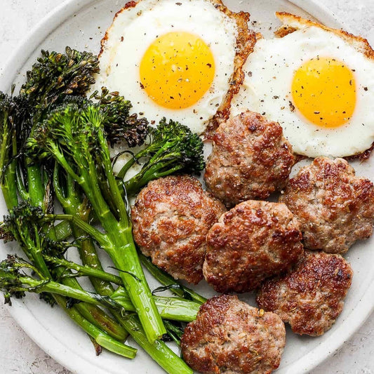 Sausage Egg & Broccoli Plate