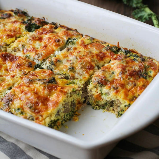 Sweet Potato, Sausage and Kale Breakfast Casserole | 5/7