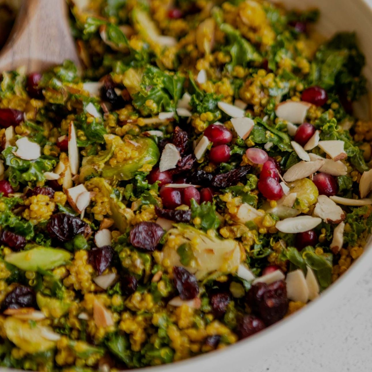 Kale & Brussels Sprouts Curry Quinoa Chicken Salad (Delivered: September 7)