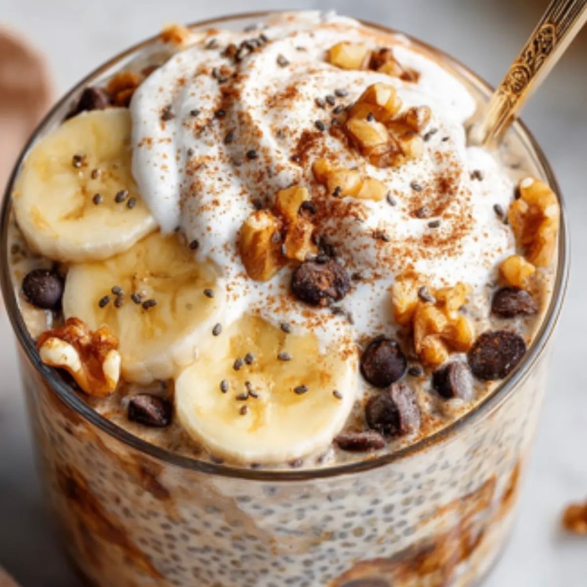 Banana Cake Chia Pudding