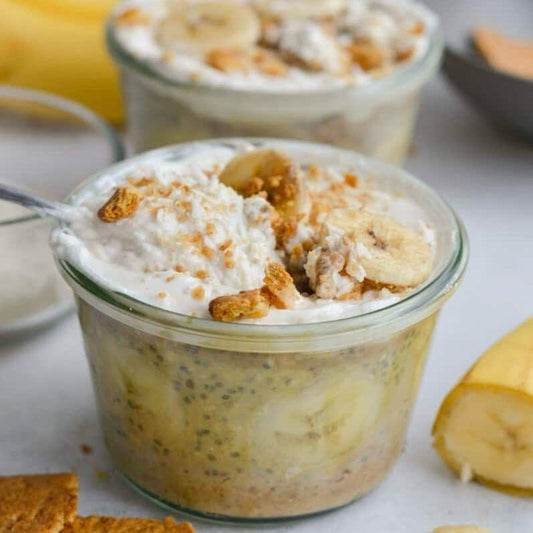 Banana Cream Pie Overnight Oats | 5/17