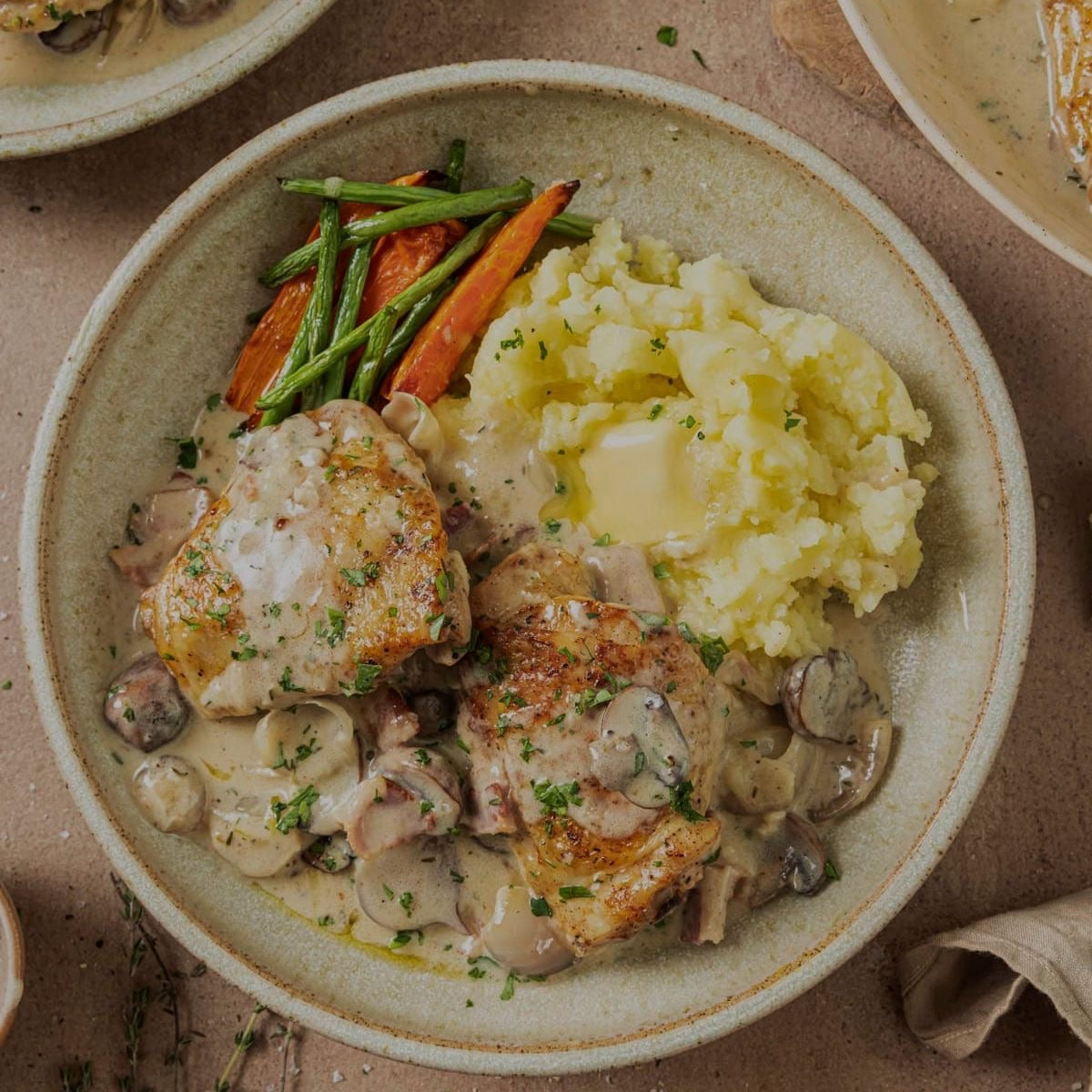 Braised Chicken Fricassé in White Wine Sauce (Delivered: October 23)