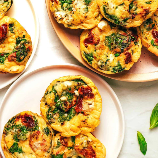 Sun Dried Tomato Spinach Egg Bites