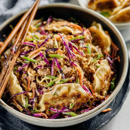 Deconstructed Potsticker Noodle Bowl