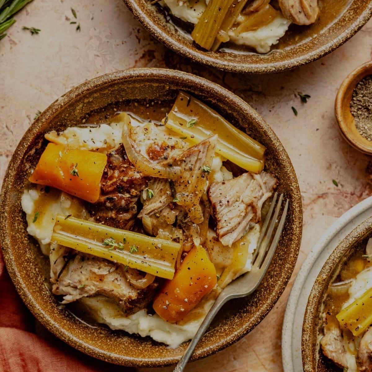 Apple Cider Braised Pork Roast with Mashed Potatoes (Delivered: October 26)