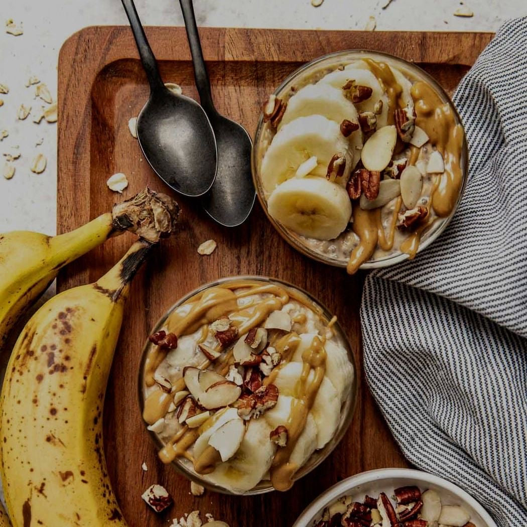 Peanut Butter Banana Overnight Oats (Delivered: October 16)