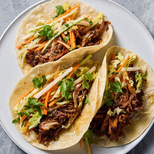Pork Taco Plate with Spanish Rice