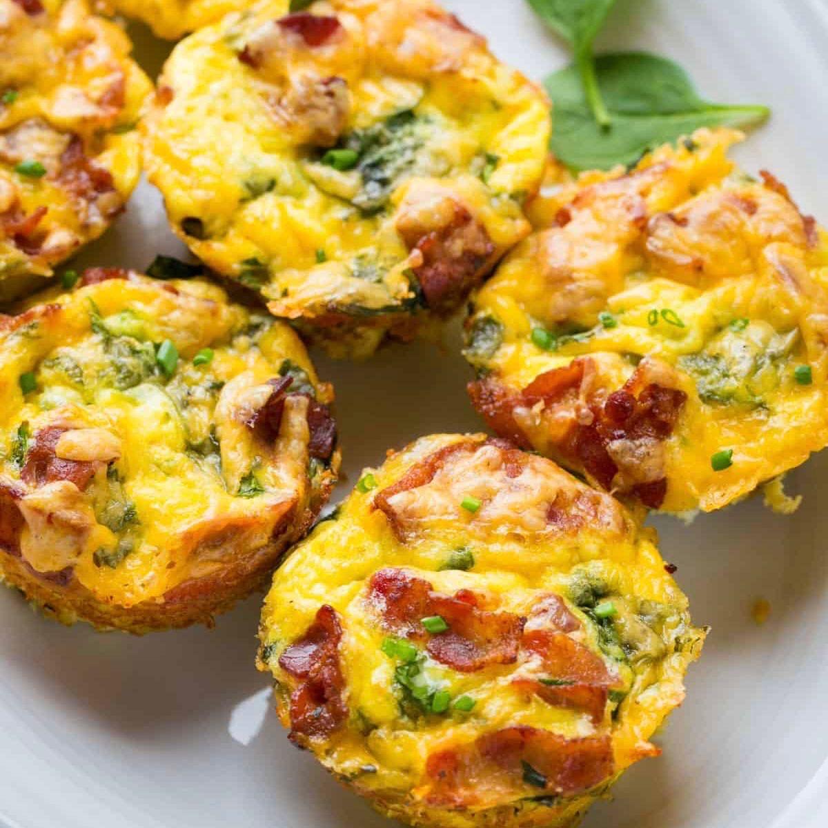 Bacon Egg Potato Muffins w/ Salsa