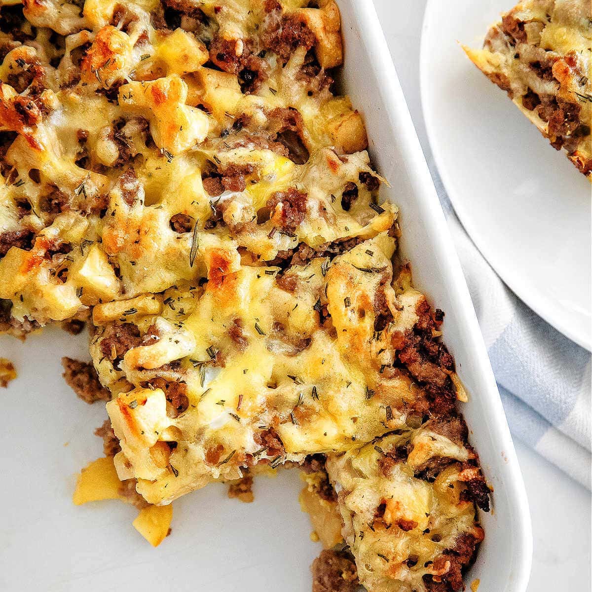 Caramelized Apple & Sausage Bake