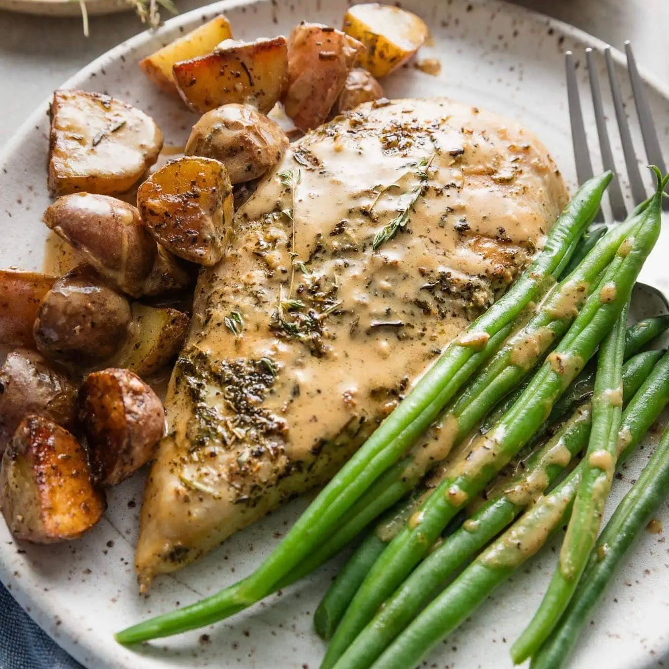 Chicken and Potatoes with Dijon Cream Sauce (Delivered: October 26)