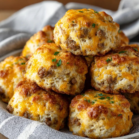 Cheese Sausage Egg Biscuits
