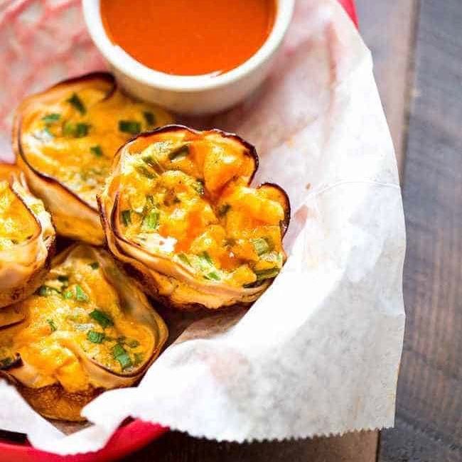 Buffalo Chicken Egg Muffins