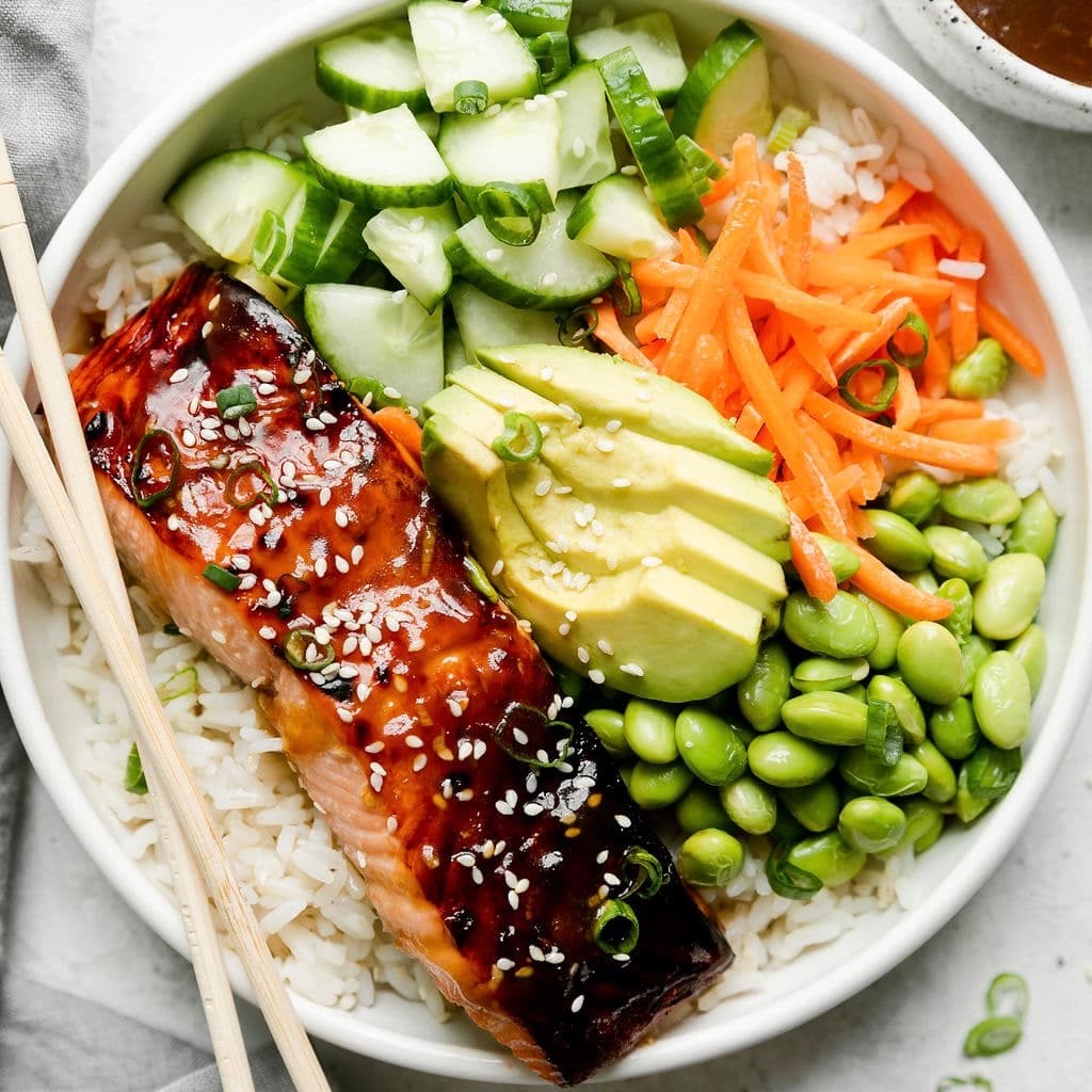 Teriyaki Salmon Bowl