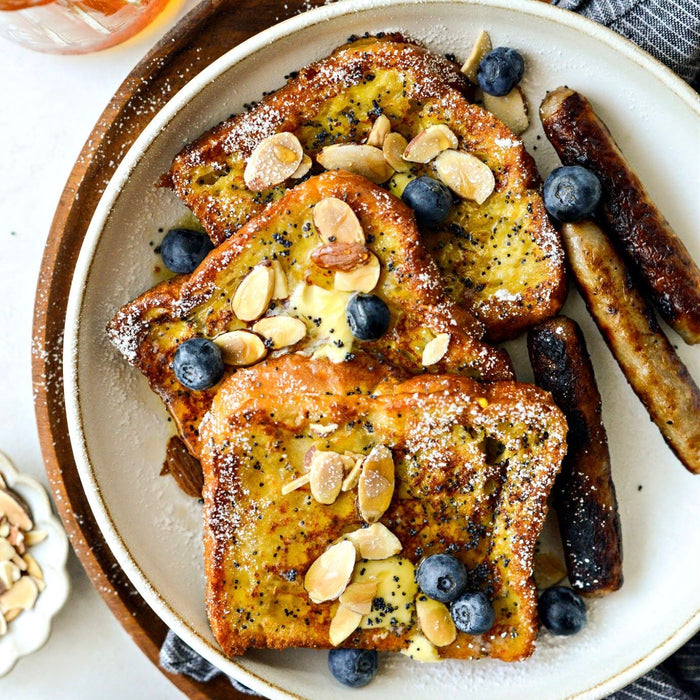 Breakfast - Almond Poppyseed French Toast with Turkey Sausage (3/1)