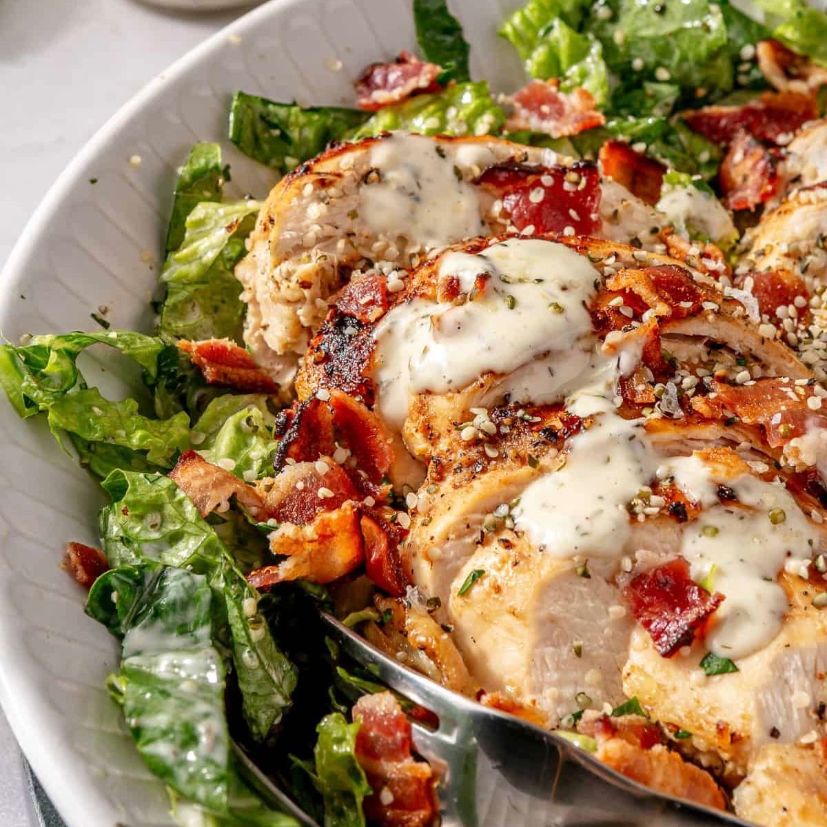 Chicken Bacon Ranch Salad