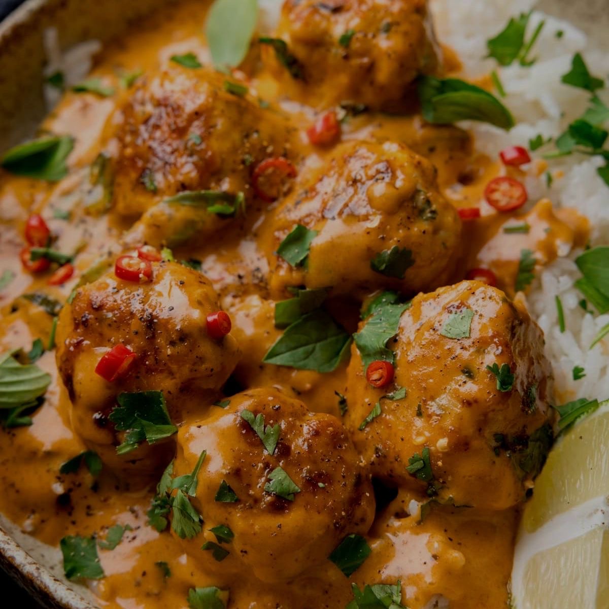 Chicken Meatball Curry with Coconut Rice (Delivered: August 31)