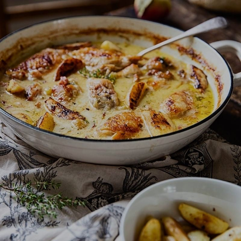 French Chicken Casserole a la Normande with Potatoes  (Delivered: December 21)
