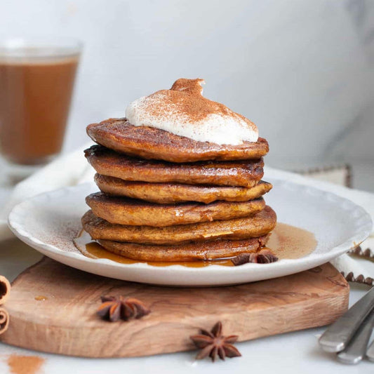 Pumpkin Oatmeal Pancakes with Turkey Sausage | 4/19
