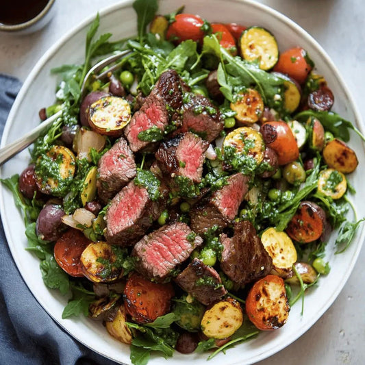 Chimichurri Steak and Vegetable Salad