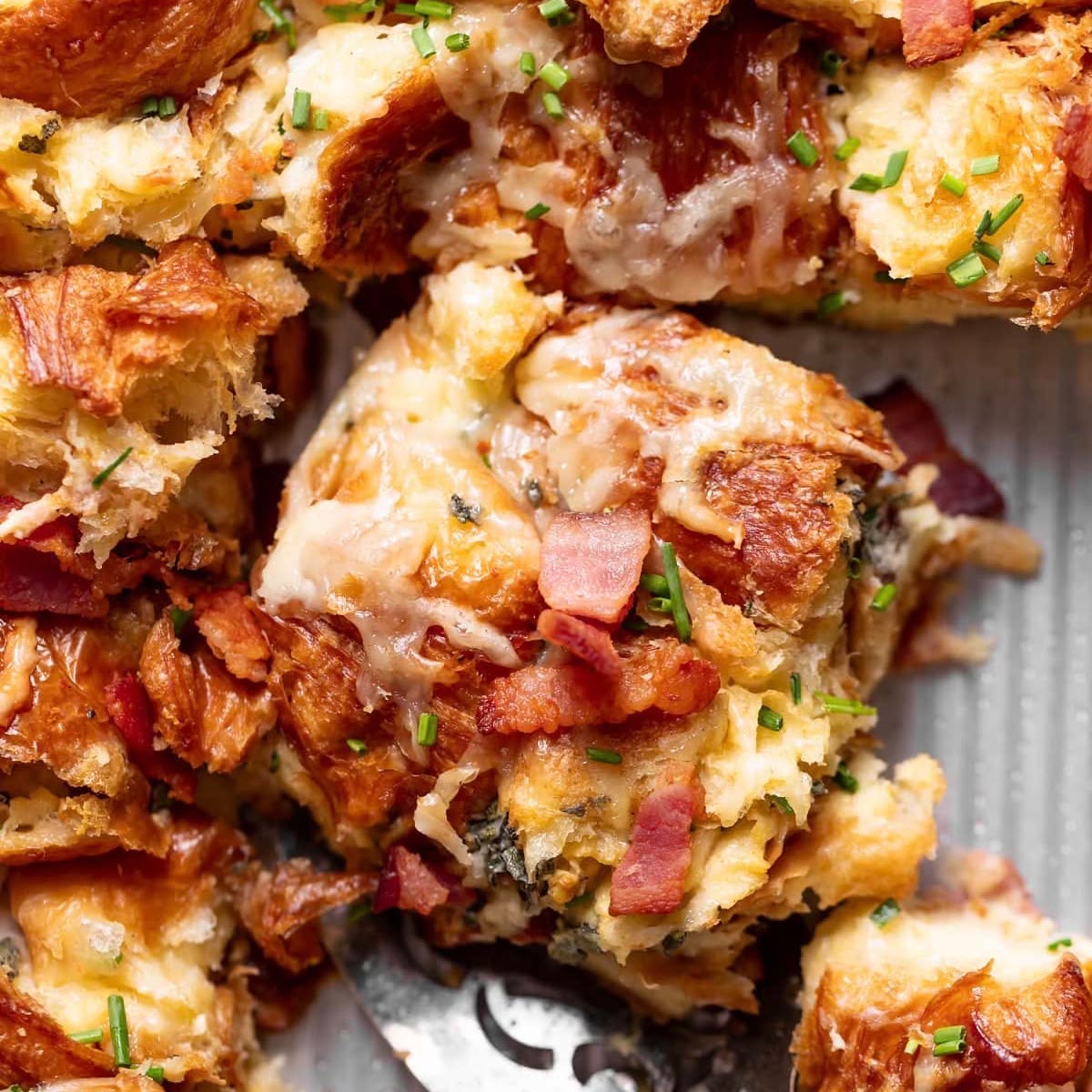 Ham Egg & Cheese Casserole with Hollandaise Sauce