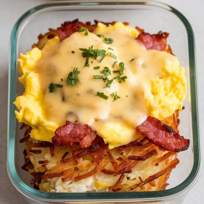Breakfast - Hash Brown Eggs Benedict Bowl (2/19)