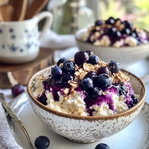 Breakfast - Baked Blueberry Cottage Cheese Bowl (3/8)