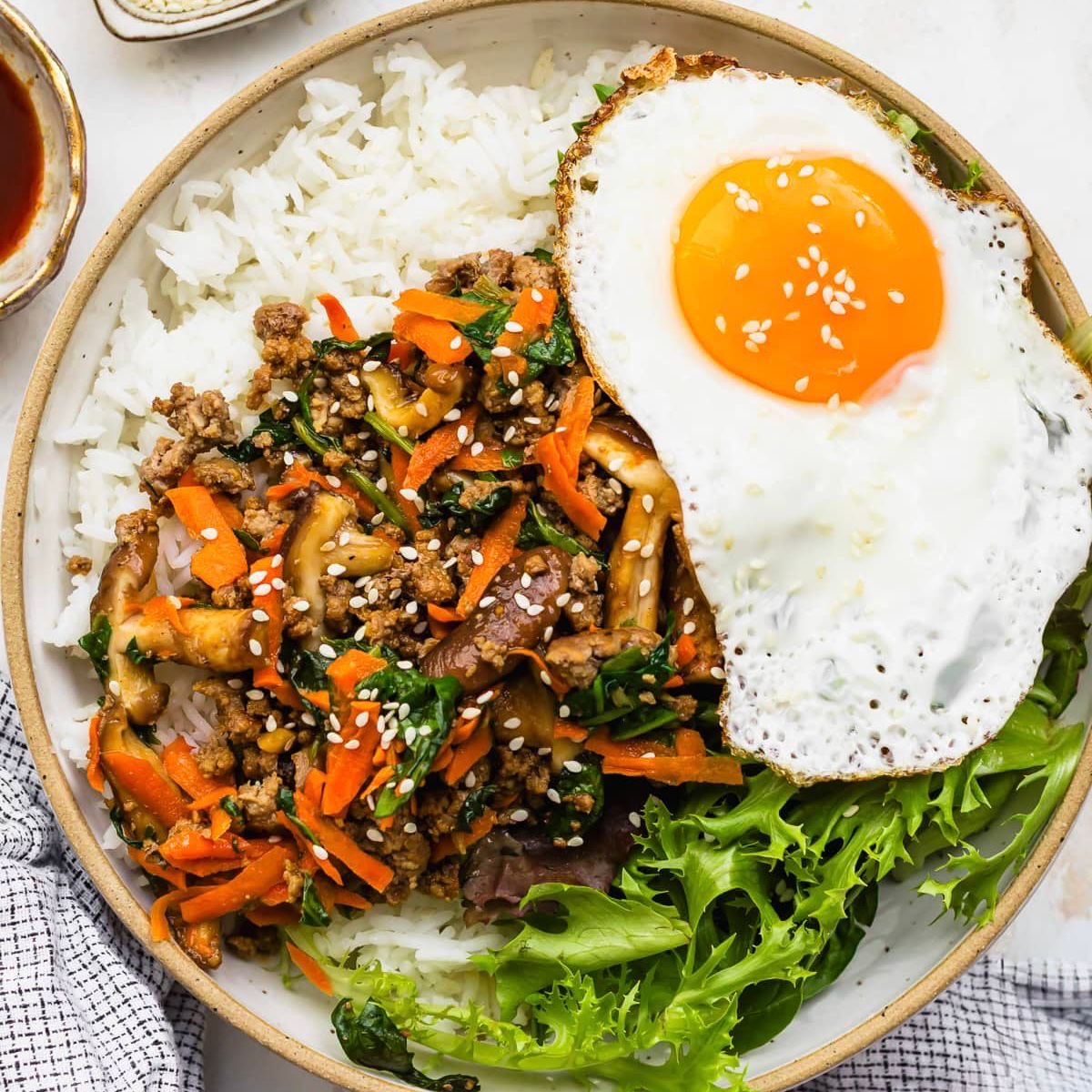 Beef Bibimbap with Fried Egg | 4/16