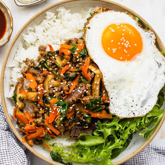 Beef Bibimbap with Fried Egg | 4/16