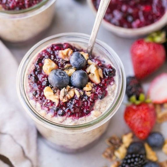 Superfood Overnight Oats with Berry Chia Jam | 4/26